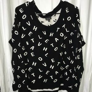 City Chic black long sleeve